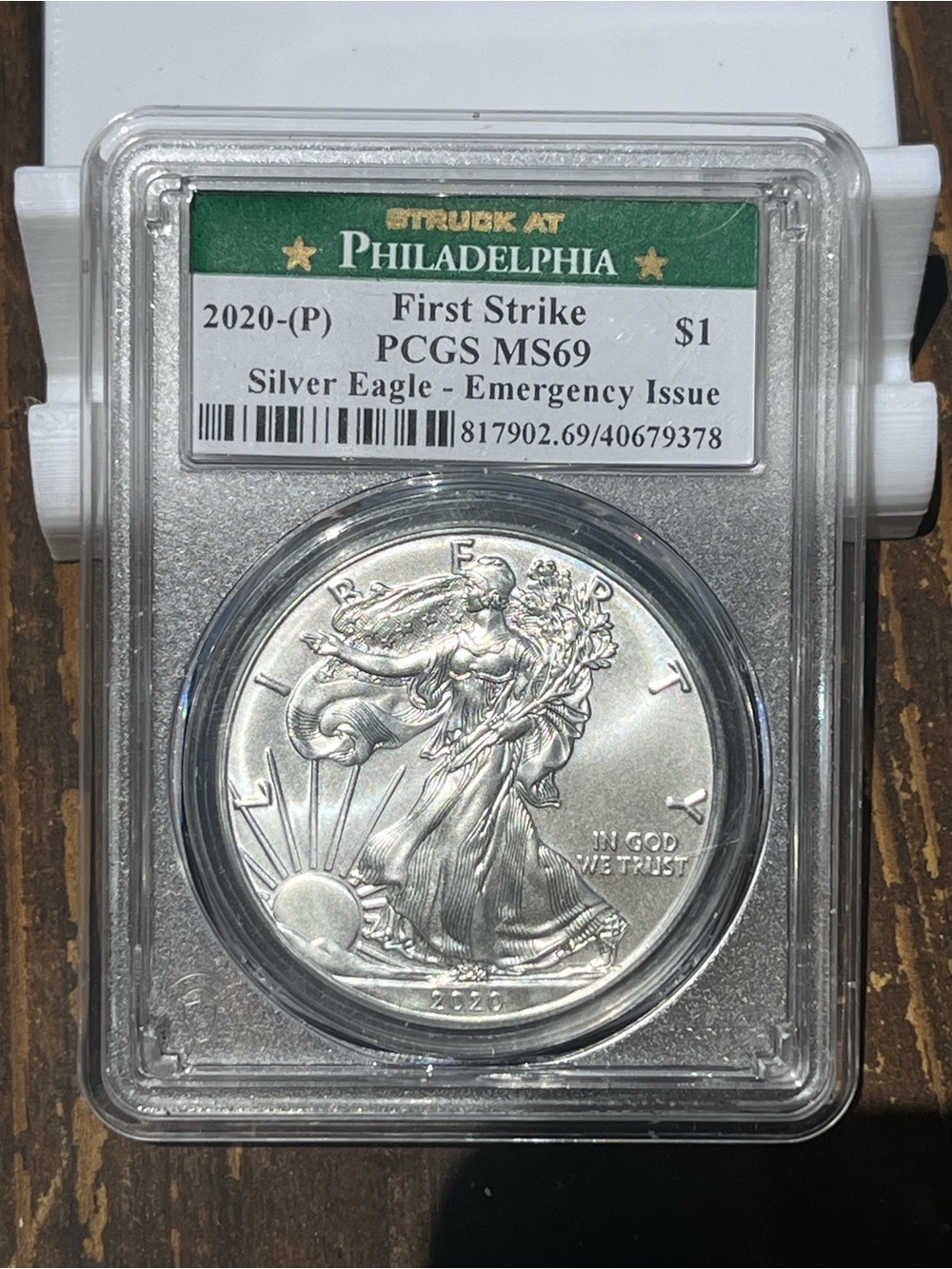 Silver American Eagle 2020 First Strike MS69 Certified - one oz Silver